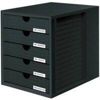 Schubladenbox SYSTEMBOX - A4/C4, 5 geschlossene...