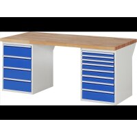 Werkbank 7822A3, B2000xT900xH890mm, 12xSchublade-TA