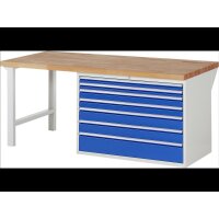 Werkbank 7717A1, B2000xT900xH890mm, 7xSchublade-VA 1