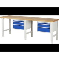 Werkbank höhenverstellbar 7126A1, B2500xT700xH790-1140m