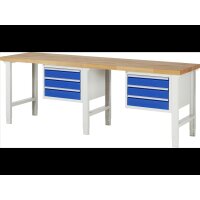 Werkbank höhenverstellbar 7127A1, B2500xT700xH790-1140m