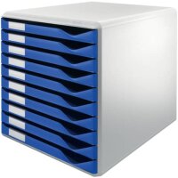 LEITZ Schubladenbox Formular-Set  blau 5281-00-35, DIN A4...