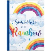 Notizbuch Over the Rainbow - A4, blanko, 96 Blatt