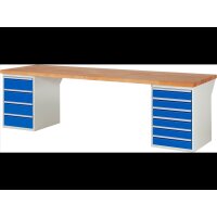 Werkbank 7821A3, B3000xT900xH840mm, 10xSchublade-TA 1