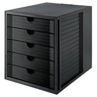Schubladenbox SYSTEMBOX KARMA - A4/C4, 5 geschlossene...