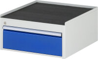 Schubladenschrank L1.0, B580xT650xH285mm, MT-Top-25mm, 1xSchublade-TA