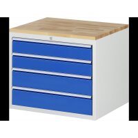 Schubladenschrank XL3.6, B770xT650xH645mm, B-Top-25mm, 4xSch