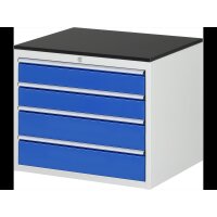 Schubladenschrank XL3.6, B770xT650xH640mm, M-Top-22mm, 4xSch