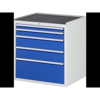 Schubladenschrank XL5.2, B770xT650xH825mm, MT-Top-25mm,...