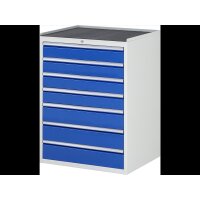 Schubladenschrank XL7.10, B770xT650xH1035mm, MT-Top-25mm,...