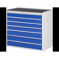 Schubladenschrank XXL7.10, B1145xT650xH1035mm, MT-Top-25mm, 
