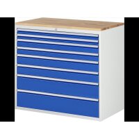 Schubladenschrank XXL7.11, B1145xT650xH1035mm, B-Top-25mm, 8