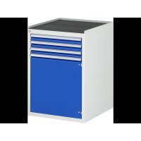 Schubladenschrank L5.6, B580xT650xH825mm, MT-Top-25mm, 3xSch