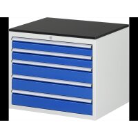 Schubladenschrank XL3.20, B770xT650xH640mm, M-Top-22mm, 5xSc