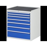 Schubladenschrank XL5.0, B770xT650xH825mm, MT-Top-25mm,...