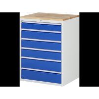 Schubladenschrank XL7.6, B770xT650xH1035mm, B-Top-25mm,...