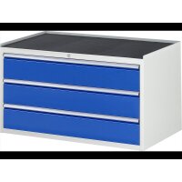 Schubladenschrank XXL3.0, B1145xT650xH645mm, MT-Top-25mm, 3x