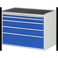 Schubladenschrank XXL5.2, B1145xT650xH825mm, MT-Top-25mm, 5x