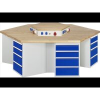 Gruppenwerkbank 498-EA, B2700xT2340xH850 gallery