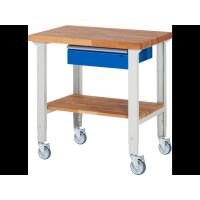 Fahrbare Werkbank (h&ouml;henverstellbar) 7001A7,...