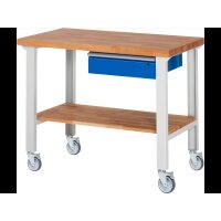 Fahrbare Werkbank 7001A7, B1250xT700xH1000mm | 4LR