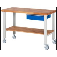 Fahrbare Werkbank 7001A7, B1500xT700xH1000mm | 2BR-2LR