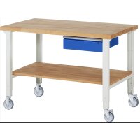 Fahrbare Werkbank (h&ouml;henverstellbar) 7001A7,...