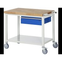 Fahrbare Werkbank 8001, B1000xT700xH880-1080mm,...