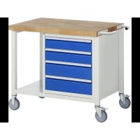 Fahrbare Werkbank 8162, B1000xT700xH880-1080mm,...