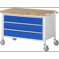 Fahrbare Werkbank 8357, B1250xT700xH880-1080mm,...