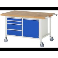Fahrbare Werkbank 8470, B1500xT900xH880mm,...