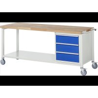 Fahrbare Werkbank 8157, B2000xT700xH880-1080mm,...