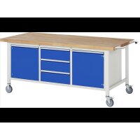 Fahrbare Werkbank 8569, B2000xT900xH880-1080mm,...