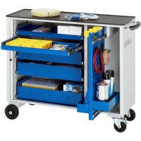Werkzeugwagen 10020, B1025xT400xH860mm, 5xSchublade-VA, 1xLW