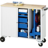 Werkzeugwagen 10020, B1025xT400xH860mm, 4xSchublade-VA, 1xLW