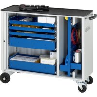 Werkzeugwagen 10050, B1025xT400xH860mm, 5xSchublade-VA, 1xLW
