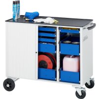 Werkzeugwagen 10400, B1025xT520xH890mm, 8xSchublade-VA, Meta