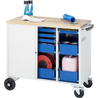 Werkzeugwagen 10400, B1025xT520xH890mm, 8xSchublade-VA, Buch