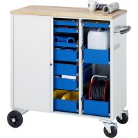 Werkzeugwagen 10800, B1025xT520xH1080mm, 10xSchublade-VA, Bu