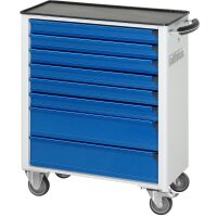 Werkzeugwagen 7130, B725xT400xH860mm, 8xSchublade-VA, Metall