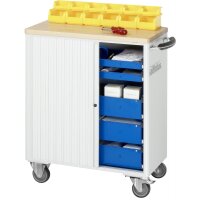 Werkzeugwagen 7260, B725xT400xH860mm, 5xSchublade-VA, Buche-
