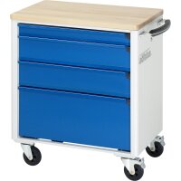 Werkzeugwagen 7310, B700xT500xH795mm, 4xSchublade-VA, Buche-