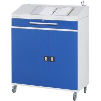 Beistellschrank Stehpult 03, B1100xT520xH1110/1220mm, mobil 