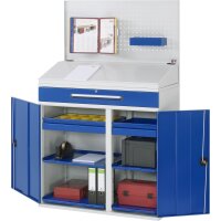 Beistellschrank Stehpult 04T, B1100xT520xH1110/1220/1770mm, 