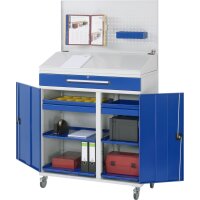 Beistellschrank Stehpult 04T, B1100xT520xH1895mm, mobil 3