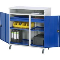 Beistellschrank Stehpult 31T, B1100xT520xH1185mm, mobil 3