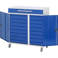 Beistellschrank Stehpult 34T, B1100xT520xH1185mm, mobil 3