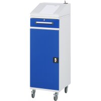 Beistellschrank Stehpult 02, B450xT520xH1235/1345mm, mobil 2