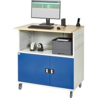 Computer-Tisch 1022, B1100xT790xH1180mm, mobil 3
