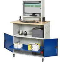 Computer-Tisch 1022 mit Monitorgehäuse T300mm, B1100xT7